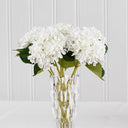 Hydrangea Short Stem 45cm White at Online8 Furniture Auckland NZ