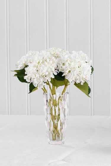 Hydrangea Short Stem 45cm White at Online8 Furniture Auckland NZ
