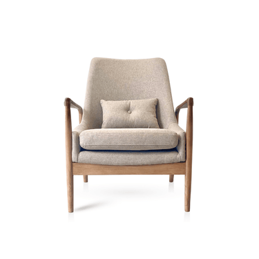 Ib Kofod-Larsen Seal Lounge Chair - Taupe at Online8 Furniture Auckland NZ