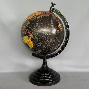 World Globe on Metal Stand - Small, 20cm globe standing 36cm high, at Online8 Furniture Auckland NZ