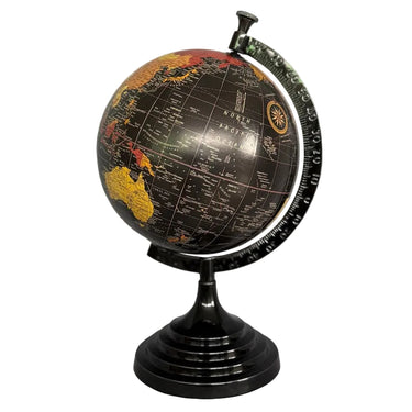 World Globe on Metal Stand - Small, 20cm globe standing 36cm high, at Online8 Furniture Auckland NZ