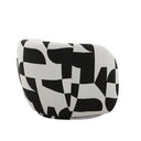 Idaho Occasional Swivel Chair - Black & White at Online8 Furniture Auckland NZ