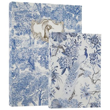 Blue Toile Book Box Set of 2