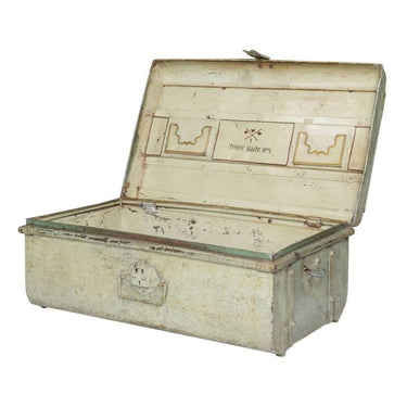 Indian Iron Vintage Trunk - Large at Online8 Furniture Auckland NZ