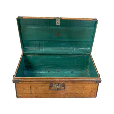 Indian Vintage Iron Trunk - Large at Online8 Furniture Auckland NZ