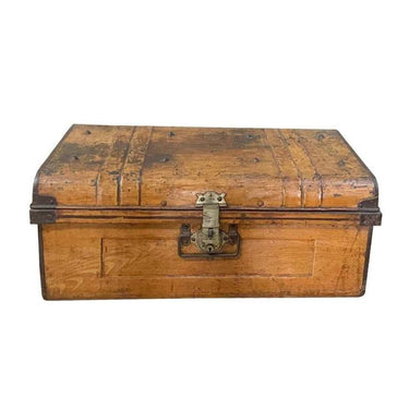 Indian Vintage Iron Trunk - Large at Online8 Furniture Auckland NZ