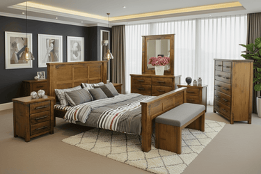 Industrial Bedroom Suite 6Pcs - King at Online8 Furniture Auckland NZ