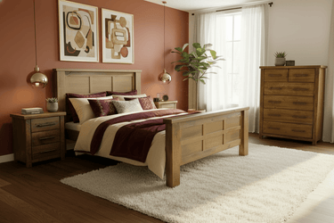 Industrial Bedroom Suite 6Pcs - Super King at Online8 Furniture Auckland NZ