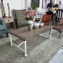 Industrial Coffee Table with Metal Legs at Online8 Furniture Auckland NZ
