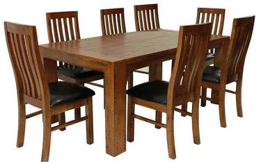 Industrial Dining Suite - 8 Seater at Online8 Furniture Auckland NZ
