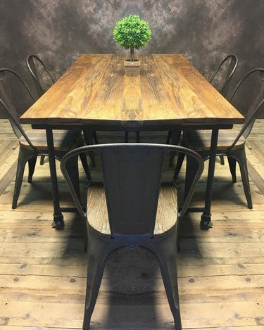 Industrial Dining Table 1800 at Online8 Furniture Auckland NZ