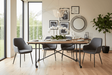 Industrial Dining Table 1800 at Online8 Furniture Auckland NZ