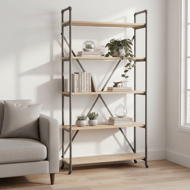 Industrial Wall Unit - 5 Tier at Online8 Furniture Auckland NZ