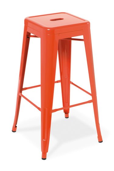 Industry Bar Stool - Orange at Online8 Furniture Auckland NZ