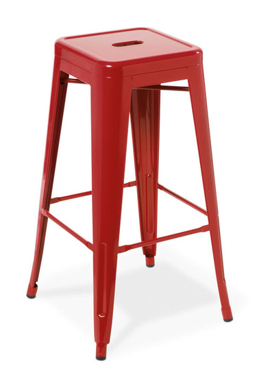Industry Bar Stool - Red at Online8 Furniture Auckland NZ