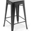 Industry Kitchen Stool - Black at Online8 Furniture Auckland NZ