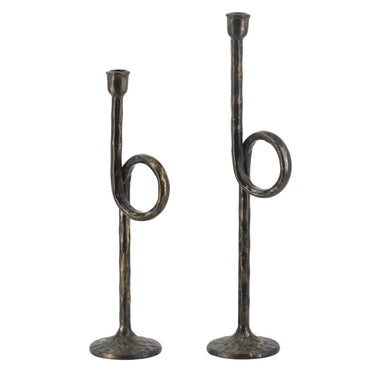 Iron Candle Holder - Set/2 at Online8 Furniture Auckland NZ