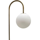 Iron & Marble Arched Floor Lamp with Table – Gold at Online8 Furniture Auckland NZ