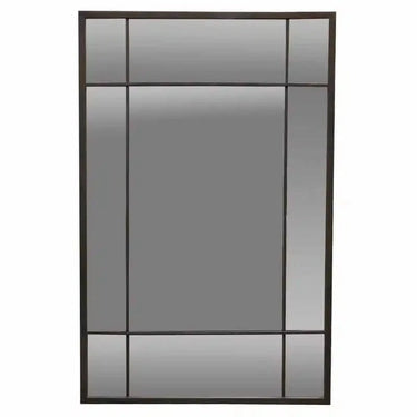 Iron Window Mirror - Black at Online8 Furniture Auckland NZ
