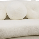 Isla Curved Boucle 3 Seater Sofa at Online8 Furniture Auckland NZ