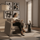 Ivan Occasional Chair – Brown at Online8 Furniture Auckland NZ