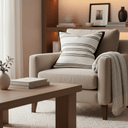 Jacquard Cushion Cover - Black & White at Online8 Furniture Auckland NZ