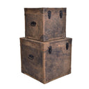 Jaipur Leather Storage Boxes Set at Online8 Furniture Auckland NZ