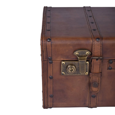 Jaipur Set Of Leather Trunks at Online8 Furniture Auckland NZ