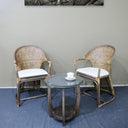 Jimbaran Armchair - Antique Brown & Black wash at Online8 Furniture Auckland NZ