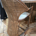 Jimbaran Armchair - Antique Brown & Black wash at Online8 Furniture Auckland NZ