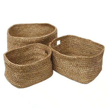 Jute Basket set/3 Door Handle at Online8 Furniture Auckland NZ