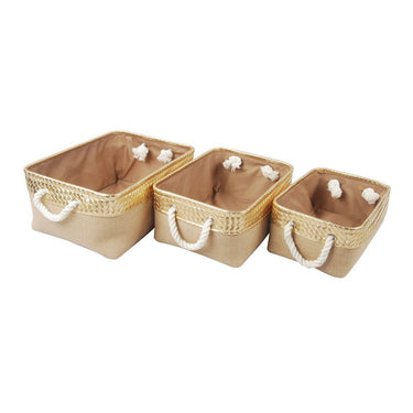 JUTE BASKETS S/3 at Online8 Furniture Auckland NZ