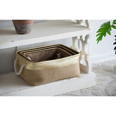 JUTE BASKETS S/3 at Online8 Furniture Auckland NZ