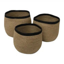 Jute set/3 Patil Baskets - Natural at Online8 Furniture Auckland NZ