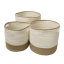 Jute Storage set/3 Basket Door Handle at Online8 Furniture Auckland NZ