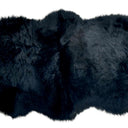 Kaikoura Long Wool Double NZ Sheepskin Rug - Black at Online8 Furniture Auckland NZ