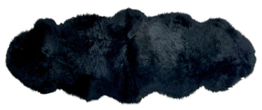 Kaikoura Long Wool Double NZ Sheepskin Rug - Black at Online8 Furniture Auckland NZ