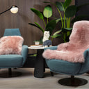 Kaikoura Long Wool Single NZ Sheepskin Rug - Rose at Online8 Furniture Auckland NZ