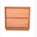 Kansas 2 Drawer Bedside Table - Natural at Online8 Furniture Auckland NZ