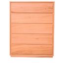 Kansas 5 Drawers Tallboy - Natural at Online8 Furniture Auckland NZ