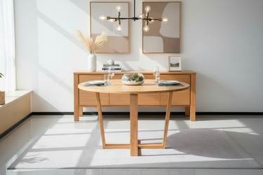 Kansas Round Dining Table-1300mm at Online8 Furniture Auckland NZ
