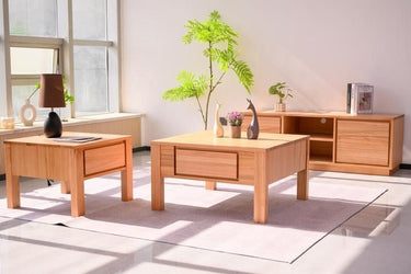Kansas Square Coffee Table - Natural at Online8 Furniture Auckland NZ