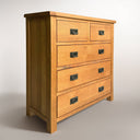 Kensington Oak 5 Drawer Tallboy at Online8 Furniture Auckland NZ