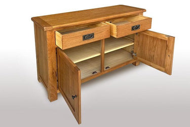 Kensington Oak Buffet Table - 1040mm at Online8 Furniture Auckland NZ