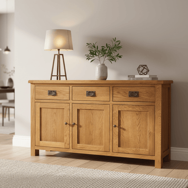 Kensington Oak Buffet Table - 1480mm at Online8 Furniture Auckland NZ