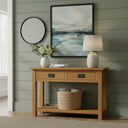 Kensington Oak Console Table at Online8 Furniture Auckland NZ