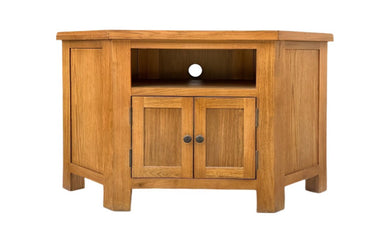 Kensington Oak Corner TV Unit at Online8 Furniture Auckland NZ