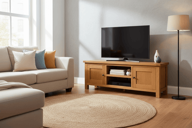 Kensington Oak Entertainment Unit - 1500mm at Online8 Furniture Auckland NZ