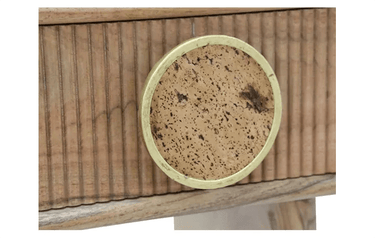 Koh 2 Drawer Console Table - Natural at Online8 Furniture Auckland NZ