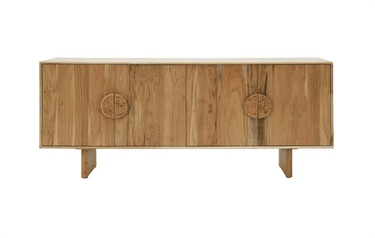 Koh 4 Door Sideboard - Natural at Online8 Furniture Auckland NZ